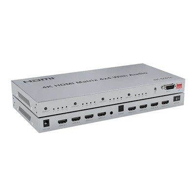 4K HDMI Matrix 4x4 مع الصوت
